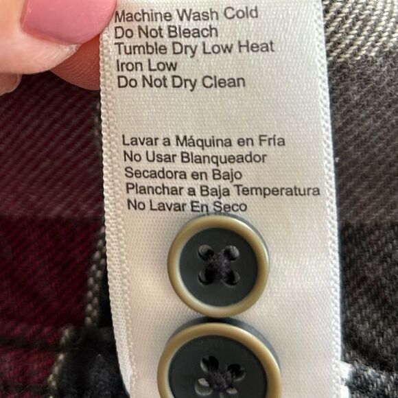 Jachs Men’s Red Plaid 100% Cotton Button Down Shirt Cabincore Size Extra Large - Picture 10 of 10